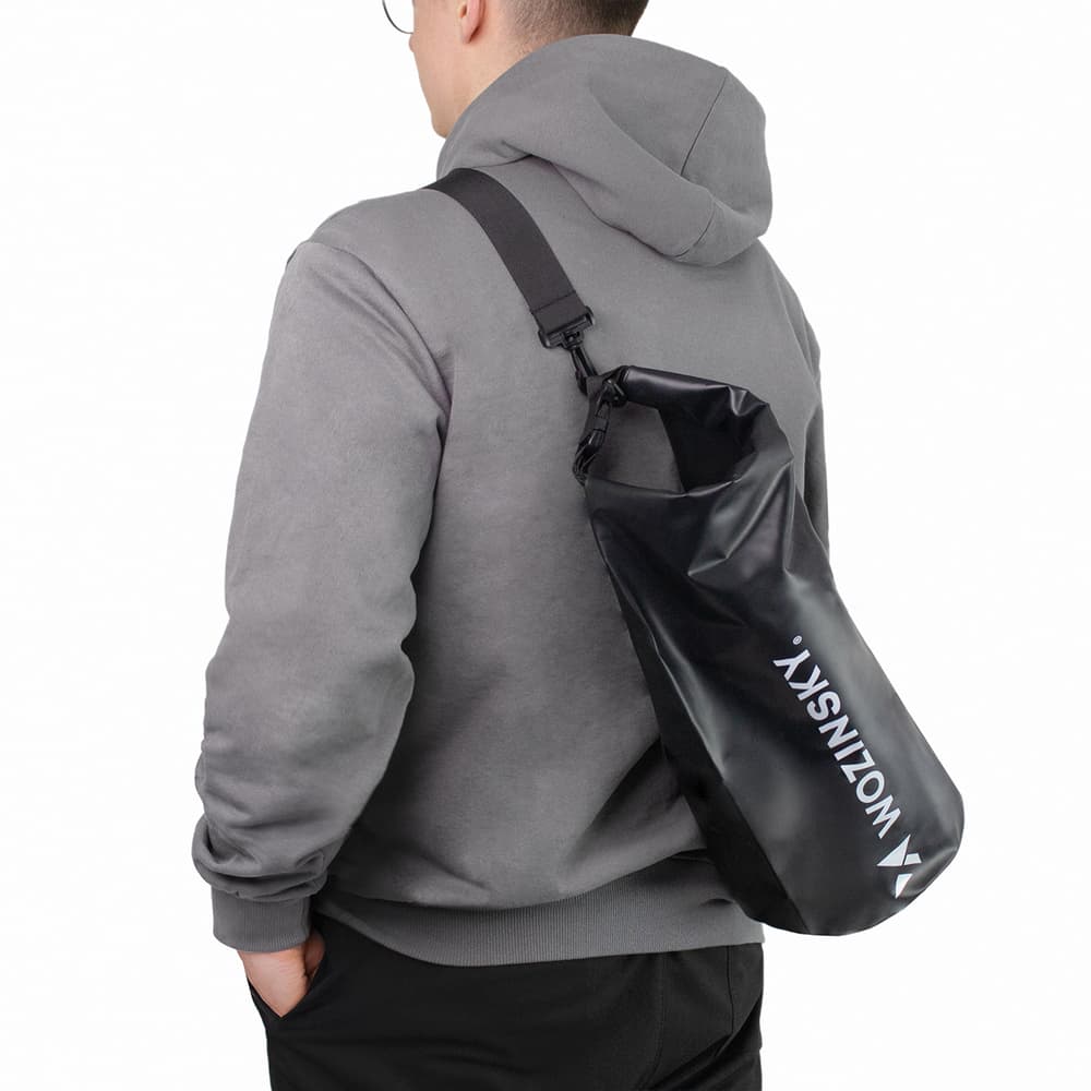 Wozinsky WWK-10 vodotesna torba za SUP/kajak, 10l, črna