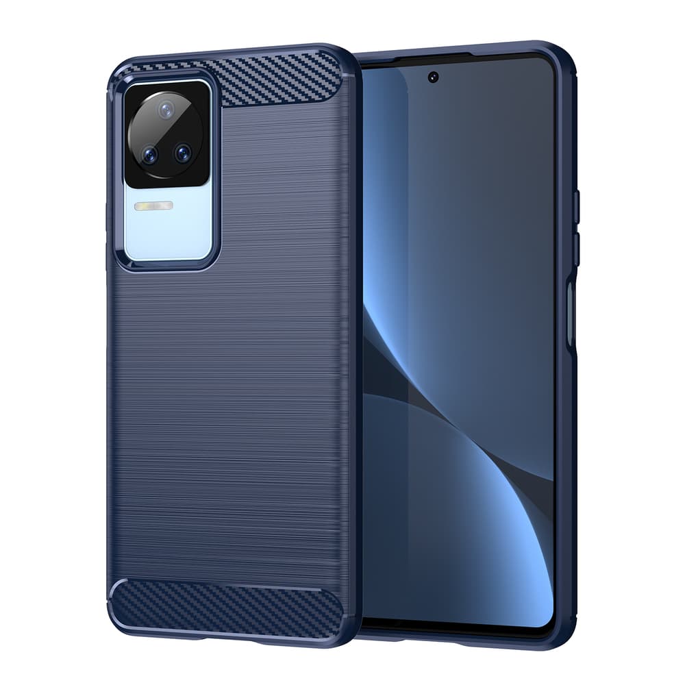 Carbon etui za Xiaomi Poco F4 5G - modri