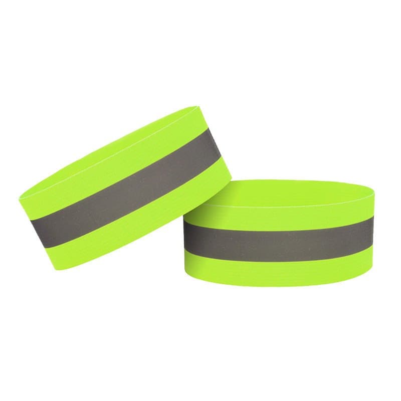 Hurtel Odsevni trak za kolo/tek, nastavljiv (velcro) - rumena