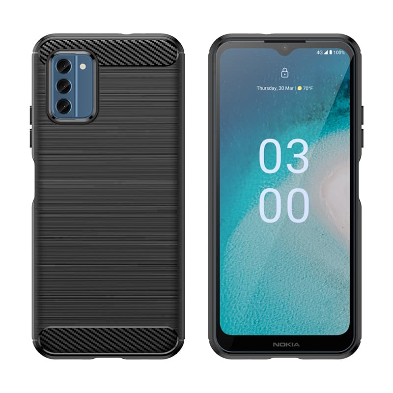 Carbon ovitek Hurtel za Nokia C300 - črn 2