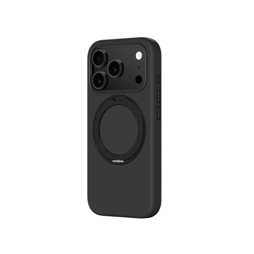 Etui AmazingThing Cloudie za iPhone 17 Pro z stojalom, črn 5