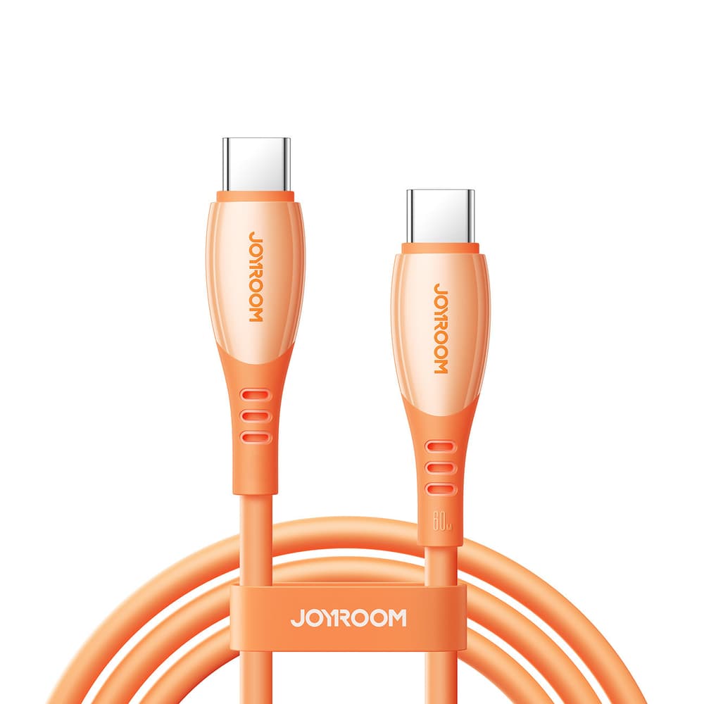 Joyroom S-A59 Vibrant Series 60W USB-C - USB-C kabel 1.2m - oranžen