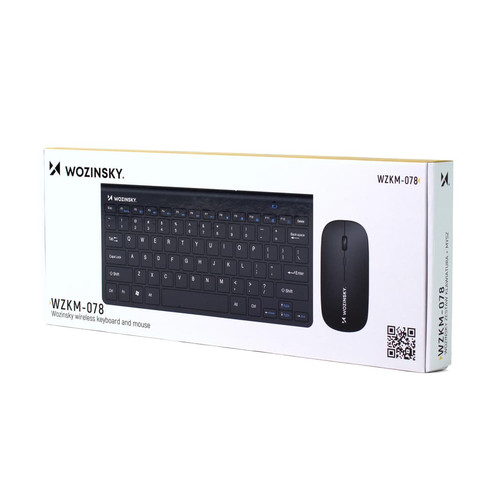 Wozinsky Brezžični Set Tipkovnica + Miška, Črn 6