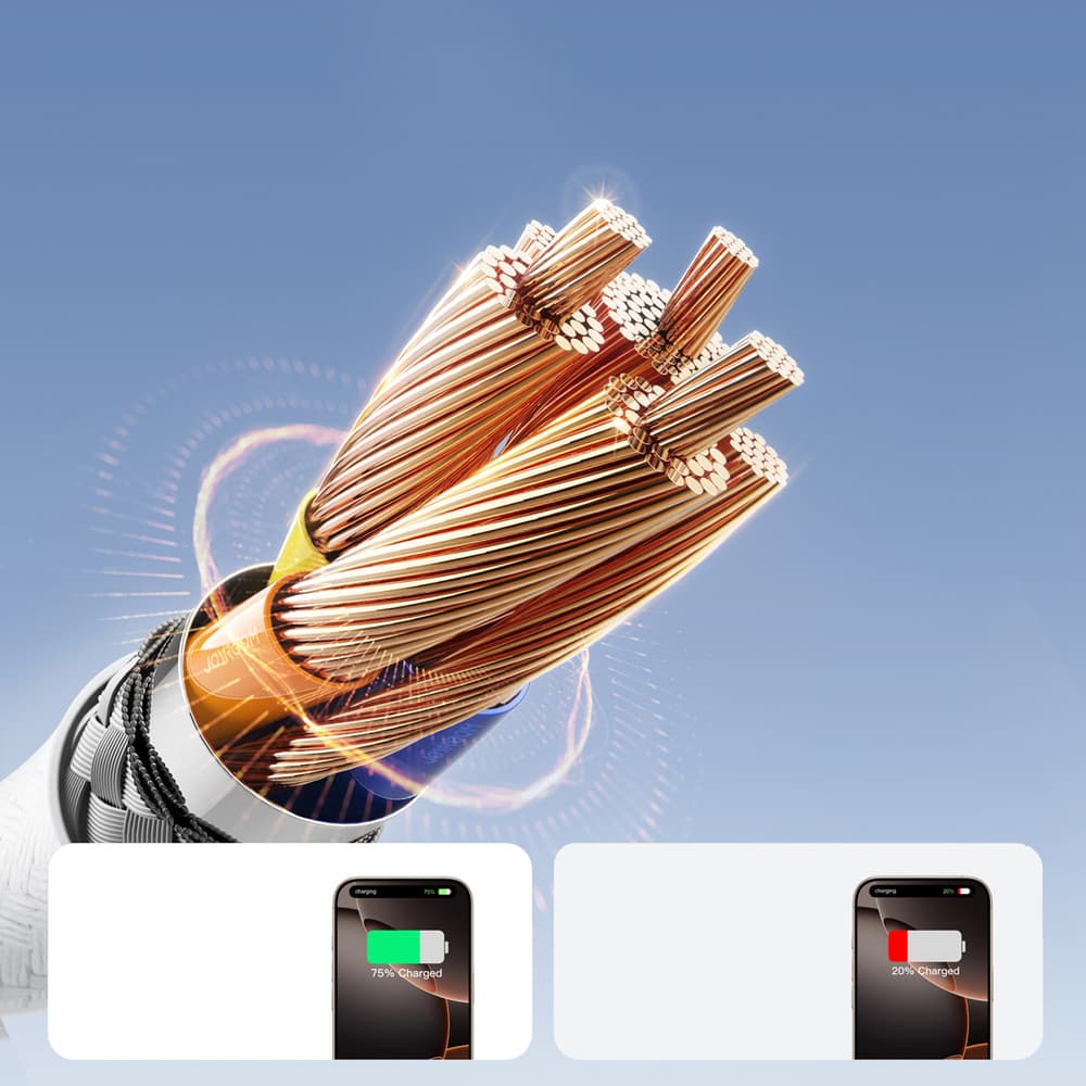 Joyroom S-A28 USB-C - USB-C 60W kabel 2m (bel) 3