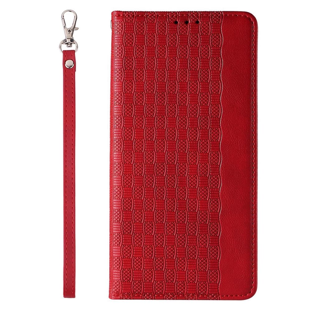 Hurtel Magnet Strap ovitek z denarnico in oporo za iPhone 14 Pro Max, rdeč 5