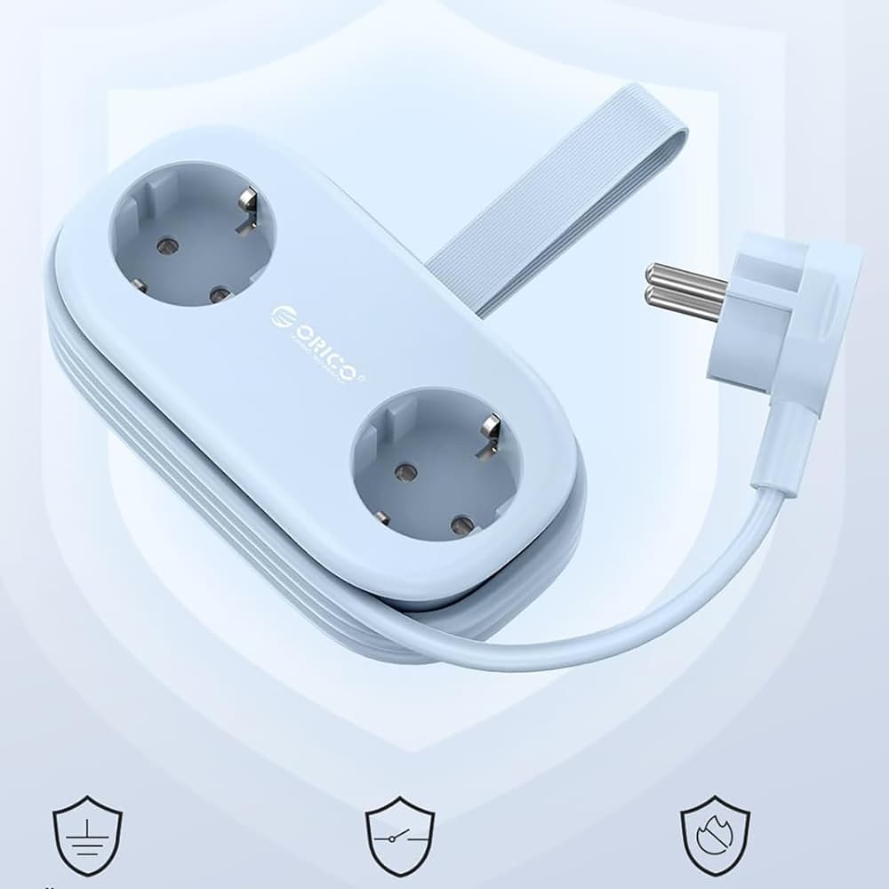 Orico AP3 razdelilnik 20W GaN, 2x AC + 2x USB-A + 1x USB-C - modri 2