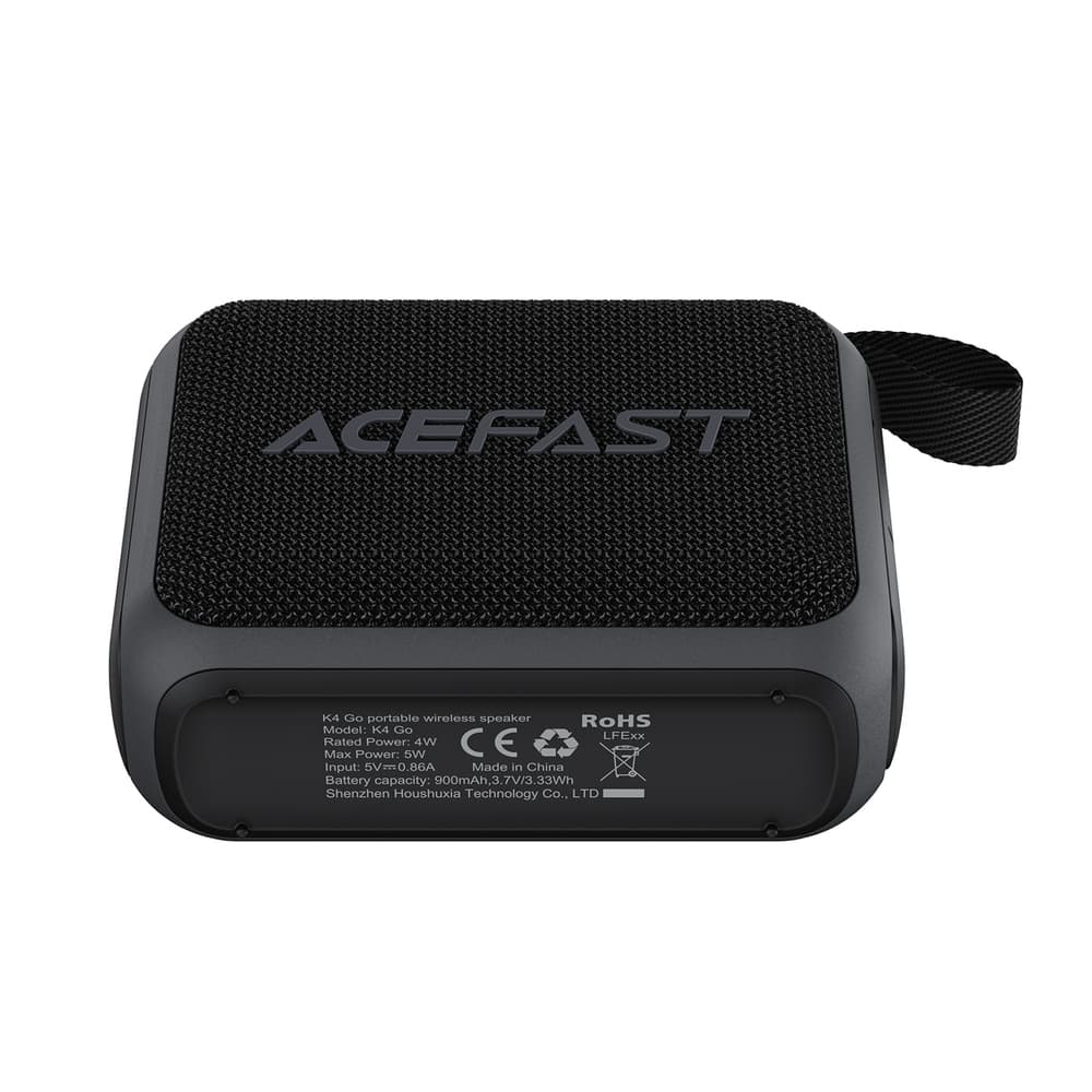 Acefast K4 Go Bluetooth 5.4 mini zvočnik, črn 5