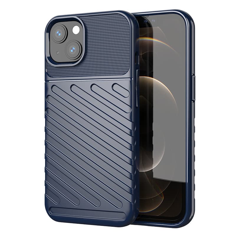 Thunder Case Fleksibilna TPU ovitek za iPhone 13 mini - Modra