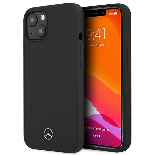 Mercedes etui Silicone Line za iPhone 13 mini - črna