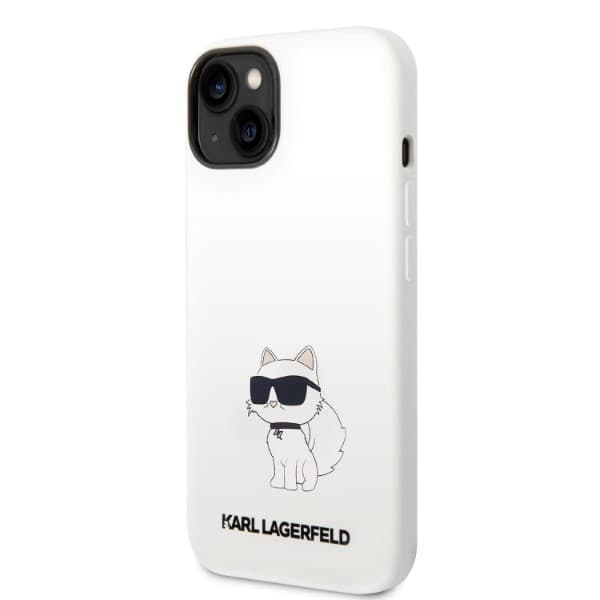 Karl Lagerfeld Silicone Choupette etui za iPhone 14 Plus - bela 2