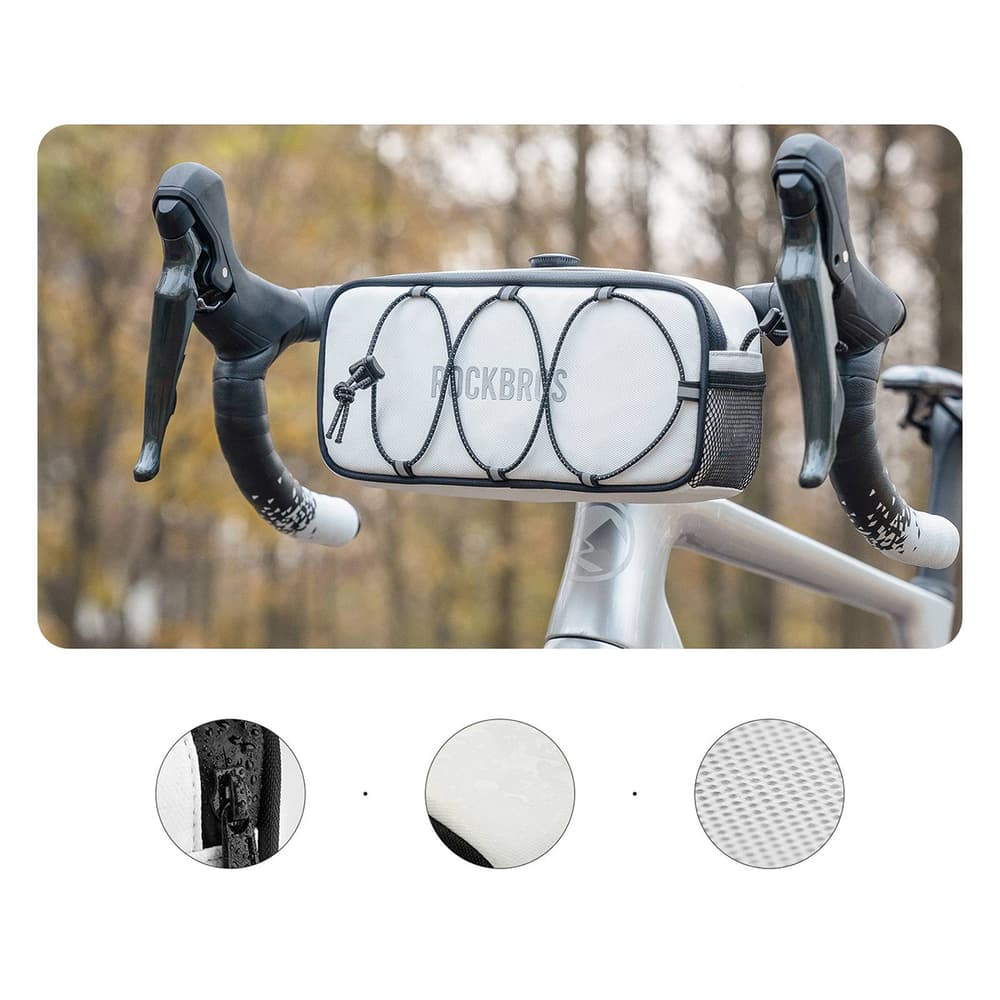 Rockbros TL001 ROAD TO SKY 1.9L vodotesna torba za krmilo - bela