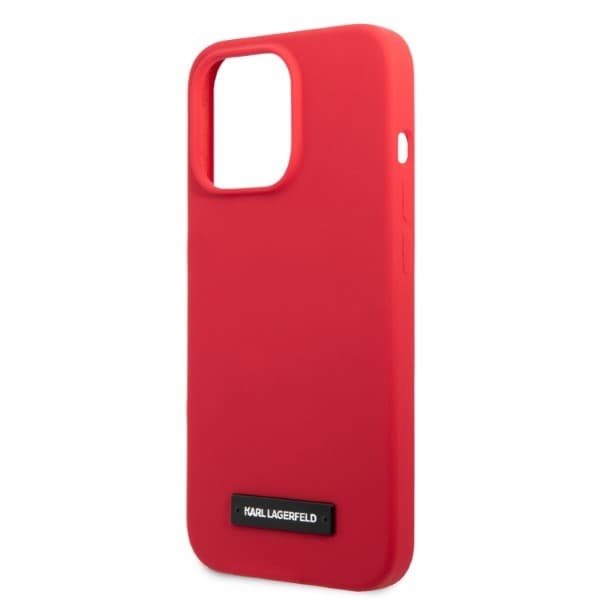 Ovitek Karl Lagerfeld Silicone Plaque za iPhone 13 Pro/13 (6,1") - rdeč 6