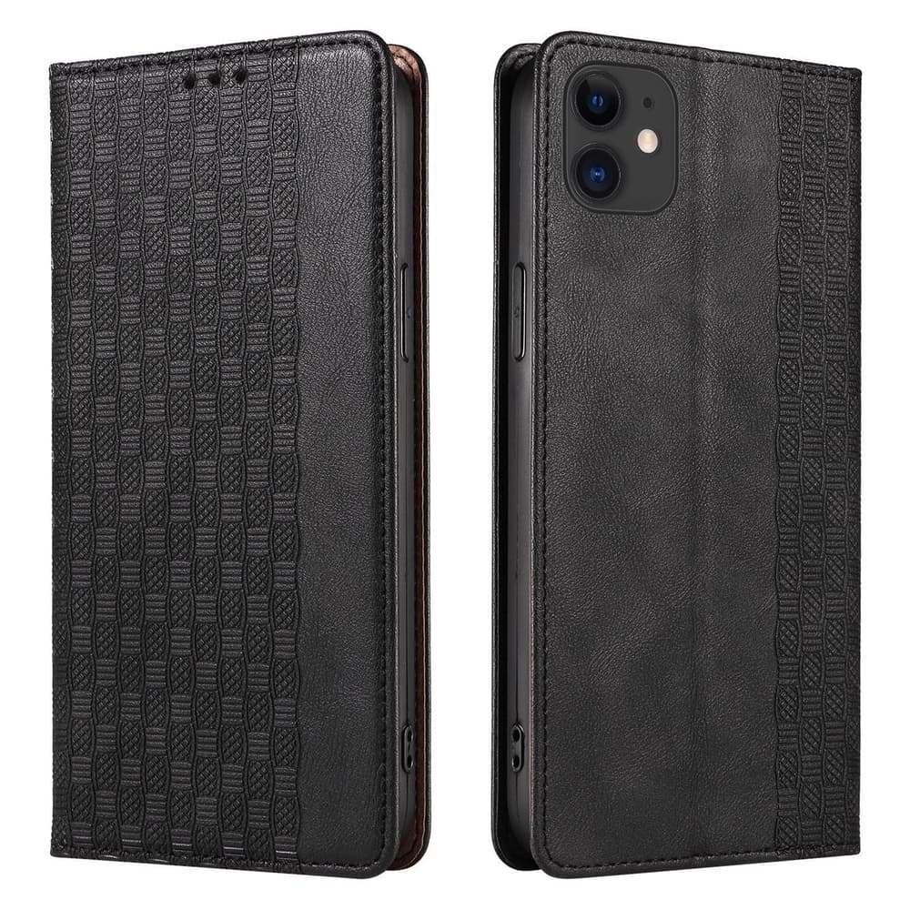Hurtel Magnet Strap etui za iPhone 12, denarnica, črn 5