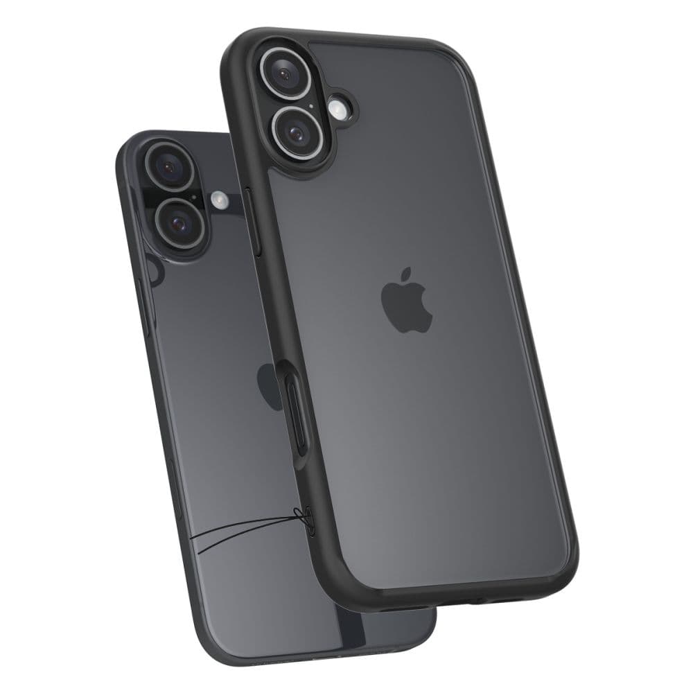 Spigen Ultra Hybrid etui za iPhone 16 - Mat črna 6
