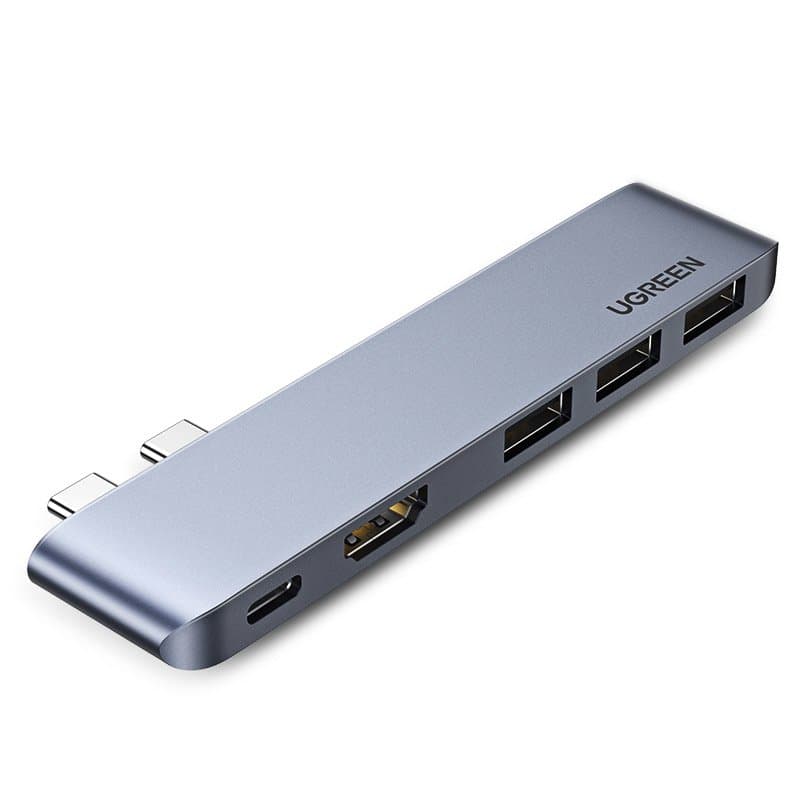 Ugreen HUB 60559 2x USB-C / HDMI / 3x USB 3.0 za MacBook - siv