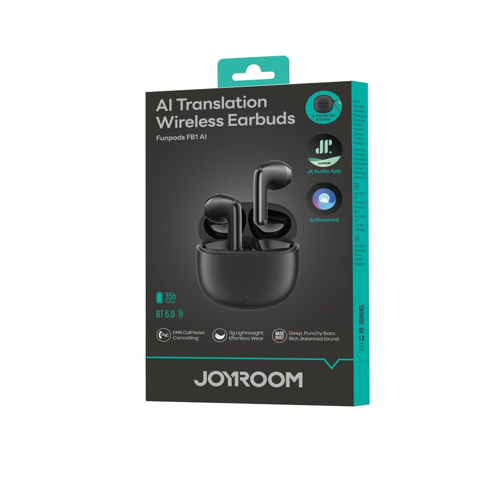 Joyroom JR-FB1 Funpods AI TWS slušalke, Bluetooth 6.0, črne 7