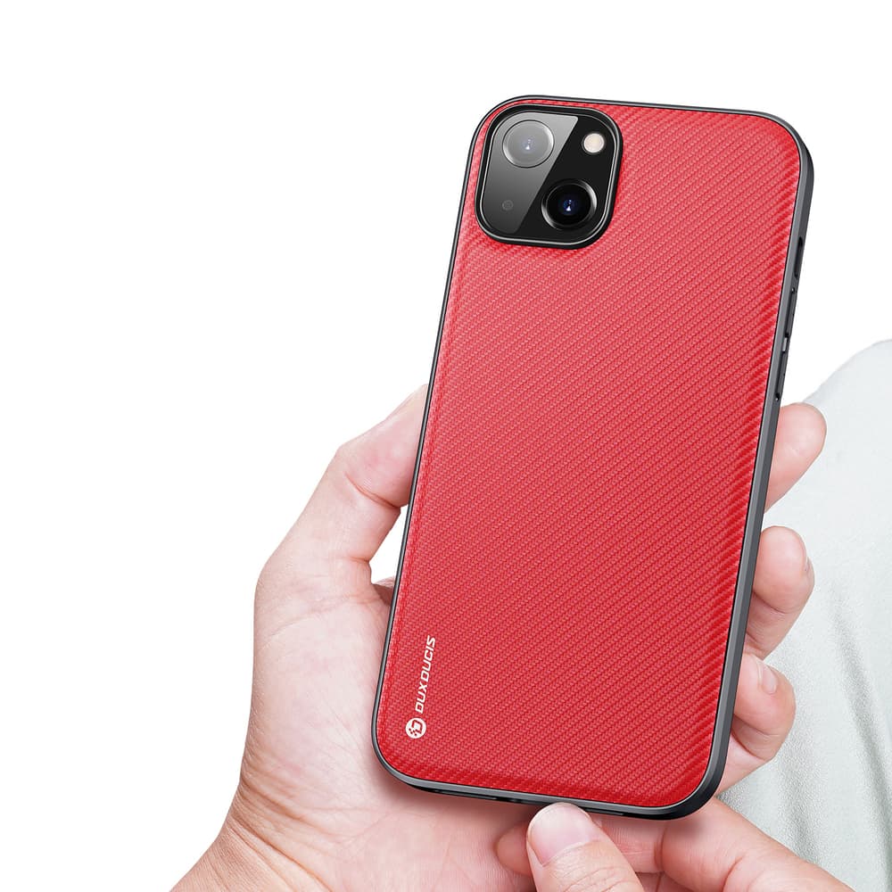 Ovitek Dux Ducis Fino za iPhone 14 Plus, najlon, rdeč 4