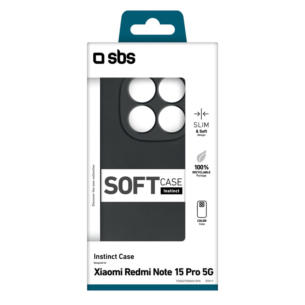 SBS Instinct ovitek za Xiaomi Redmi Note 15 Pro - črn 2