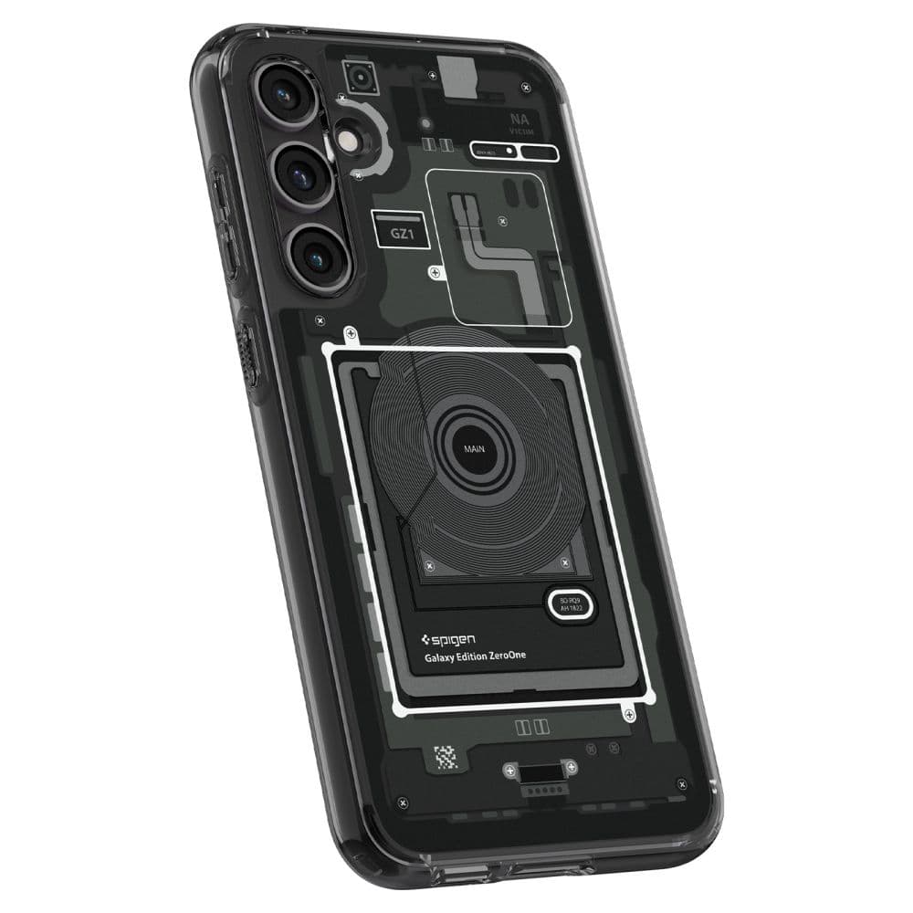 Spigen Ultra Hybrid etui za Samsung Galaxy S23 FE - temno siva (Zero One Pattern) 7