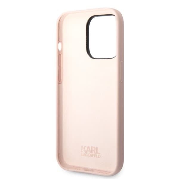 Karl Lagerfeld Silicone Choupette ovitek za iPhone 14 Pro Max - roza 7