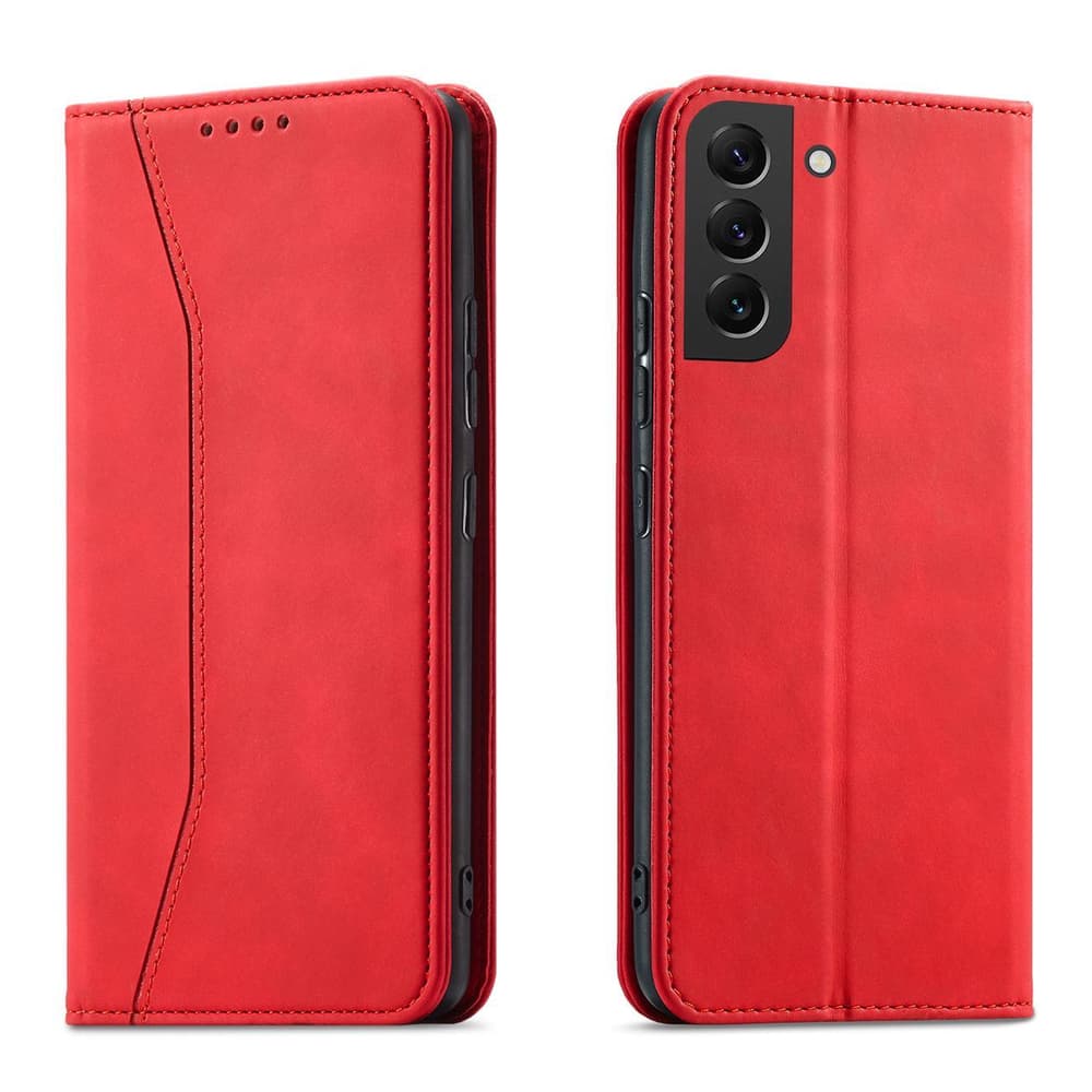 Hurtel Magnet Fancy Case za Samsung Galaxy S23+ - rdeča denarnica/stojalo