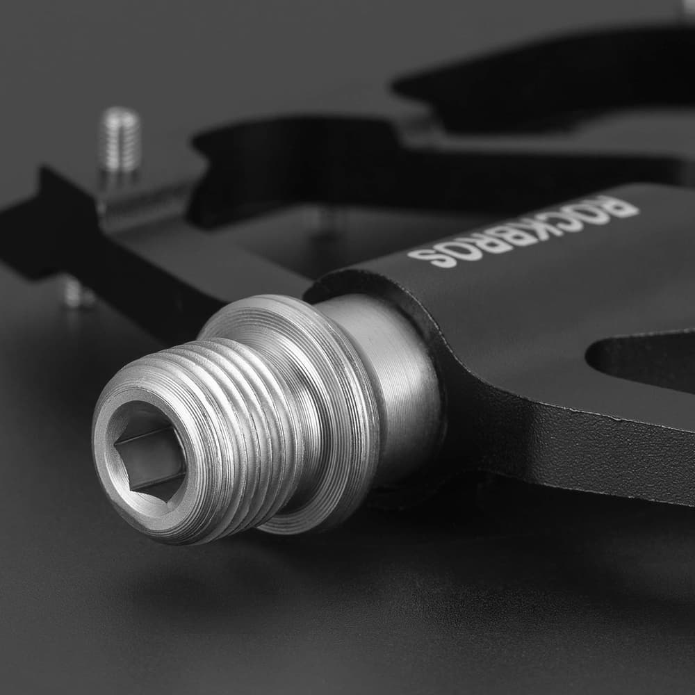 Rockbros 2020-12BBK Aluminijasta pedala za kolo s platformo - črna 5