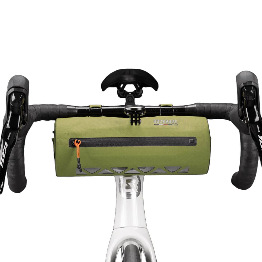 Rockbros AS-145 ROAD TO SKY vodotesna torbica za krmilo, 2 l - zelena 2