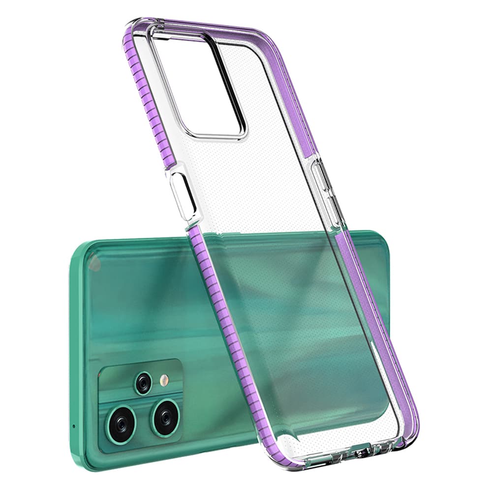 Hurtel Spring Case za Realme 9 Pro, silikonski ovitek s okvirjem, črn 2