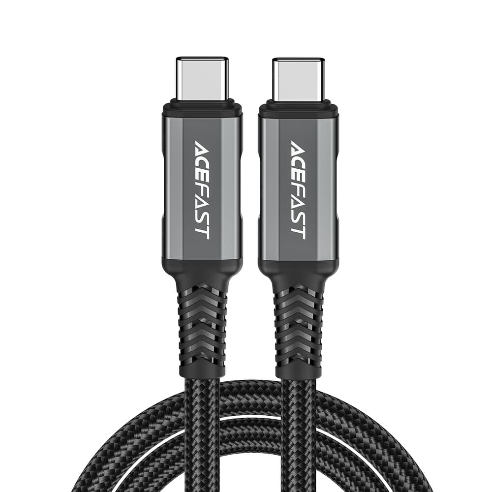 Kabel Acefast C1-09 USB-C / USB-C USB4 PD3.1 5A 1m - sivo-črn