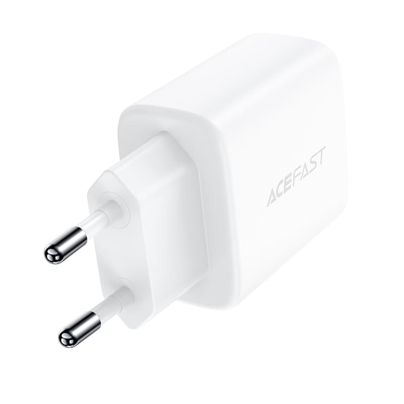 Acefast stenski polnilnik USB-C/USB 20W, PD, QC 3.0, FCP, bel (A25) 2