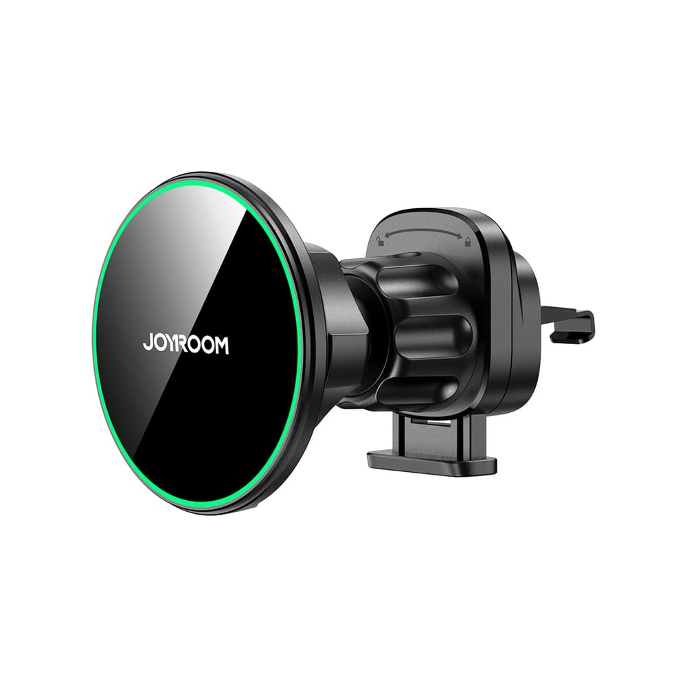 Joyroom JR-ZS412 avtomobilski nosilec z Qi2 15W polnilcem za zračnik (črn)