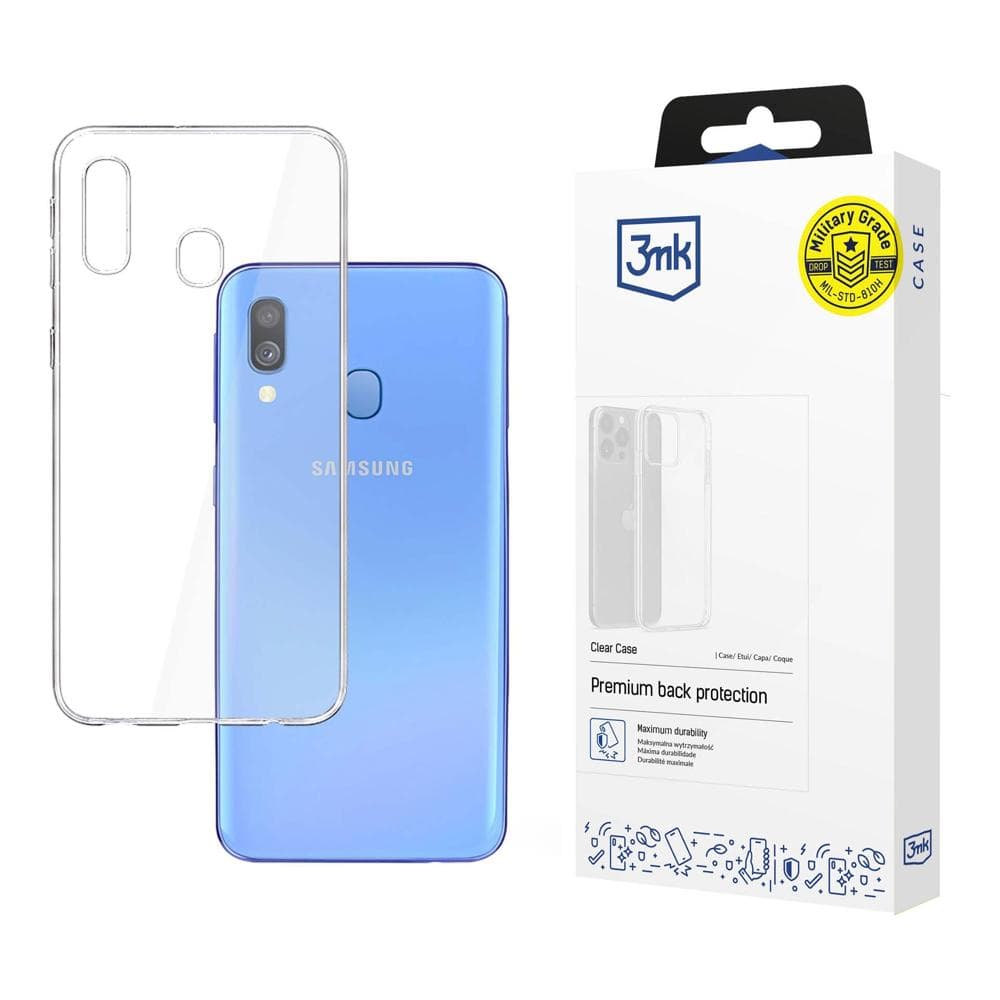 3mk Clear Case za Samsung Galaxy A40 - prozorna zaščita
