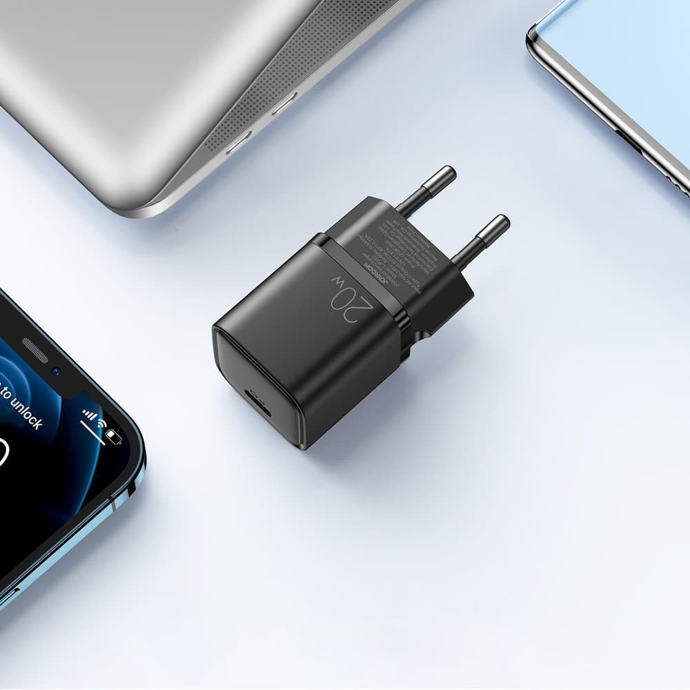 Joyroom USB-C PD 20W hitri polnilnik Quick Charge 3.0, črn 6