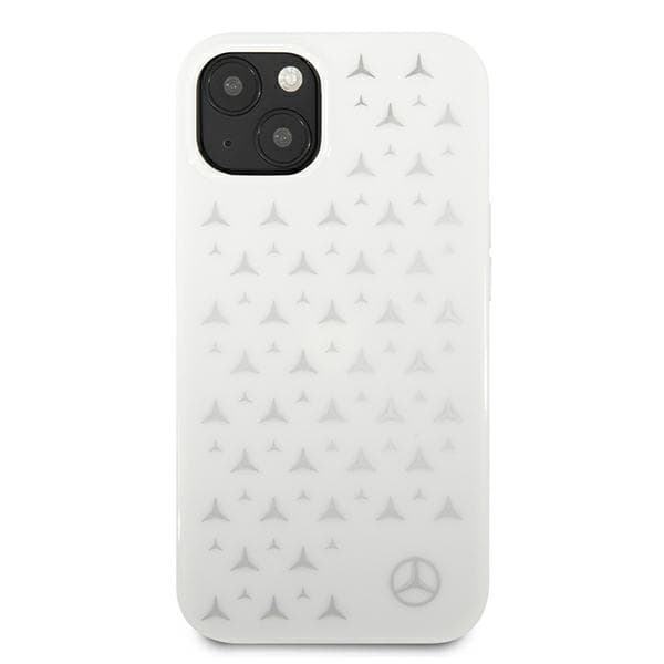 Ovitek Mercedes Silver Stars za iPhone 13 mini, bel 3
