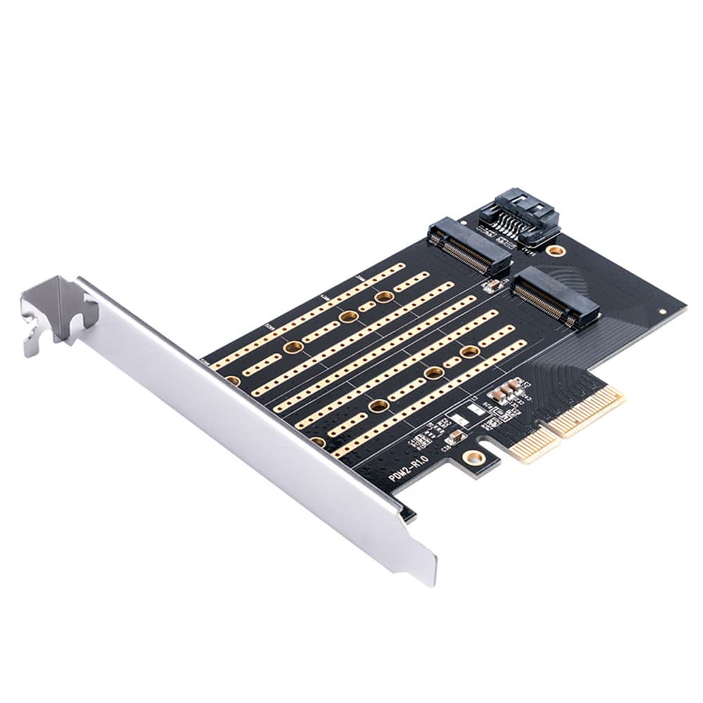 Orico PDM2 PCI-E 3.0 x4 razširitvena kartica za M.2 NVMe in SATA SSD, črna