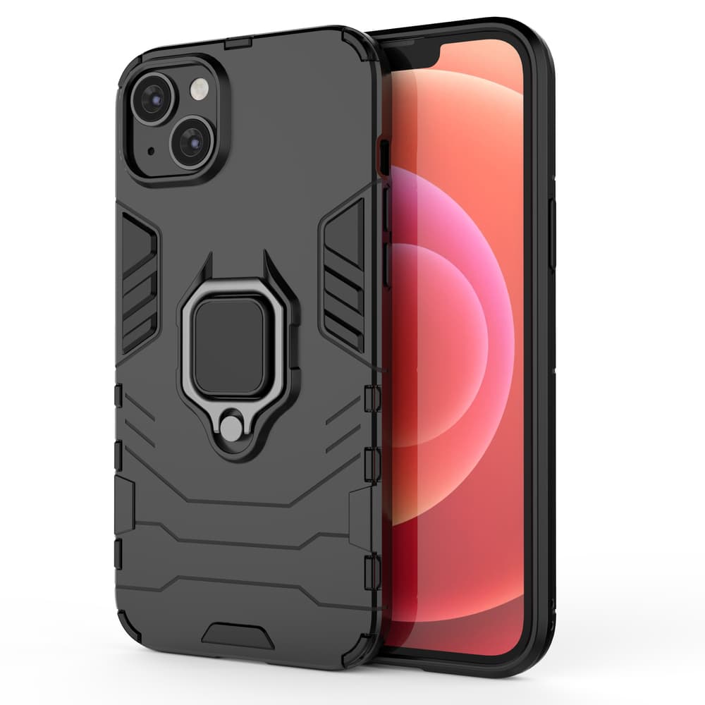 Hurtel Ring Armor ovitek za iPhone 14 Plus - črn