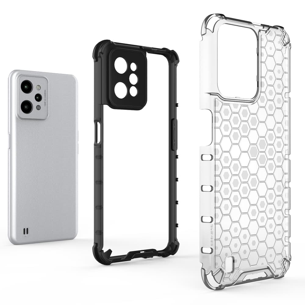 Ovitek Honeycomb za Realme C31, prozoren 5