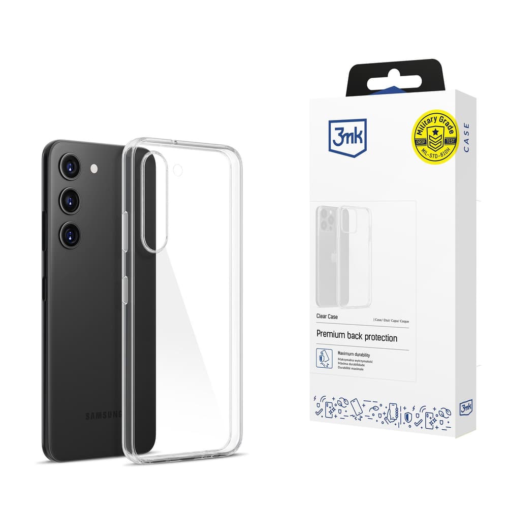 3mk Clear Case ovitek za Samsung Galaxy S23 5G - prozoren