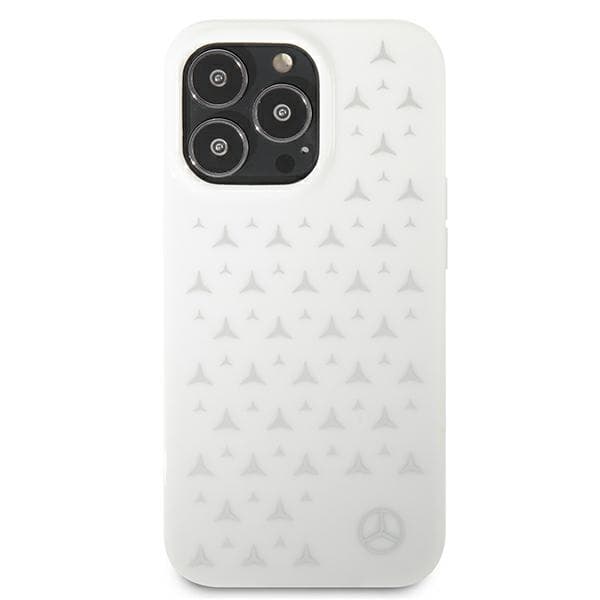 Ovitek Mercedes Silver Stars za iPhone 13 Pro / 13, bel 3