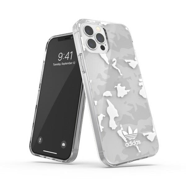 Adidas OR SnapCase Camo ovitek za iPhone 12/12 Pro - Prozoren/bel