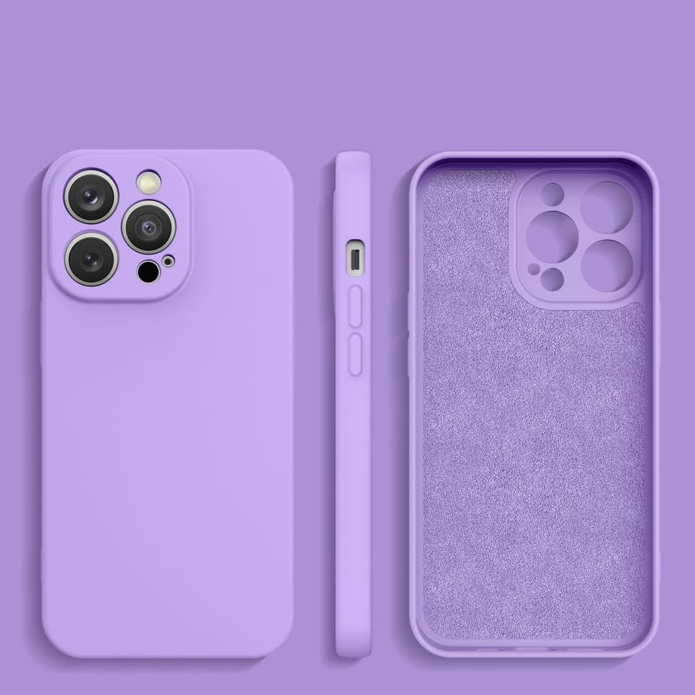 Silikonska ovitek Hurtel za iPhone 14 Plus, vijolična 2