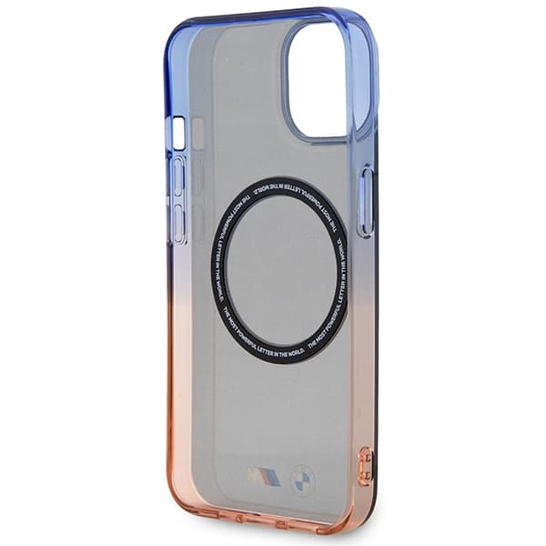 Ovitek za iPhone 14 Plus BMW Gradient Bumper MagSafe, siv 7