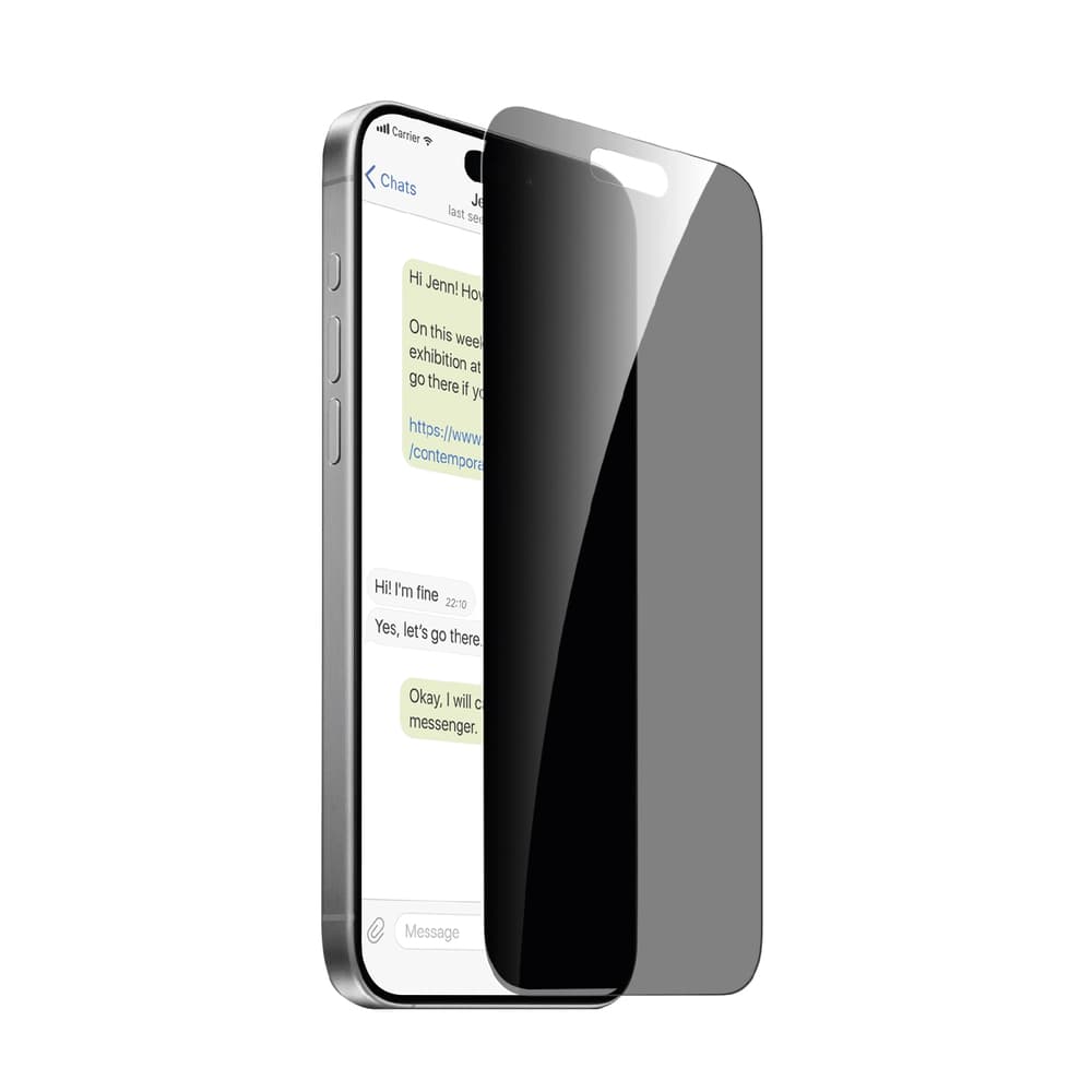 Puro steklo s funkcijo privatnosti za iPhone 16 Pro Max / iPhone 15 Pro Max