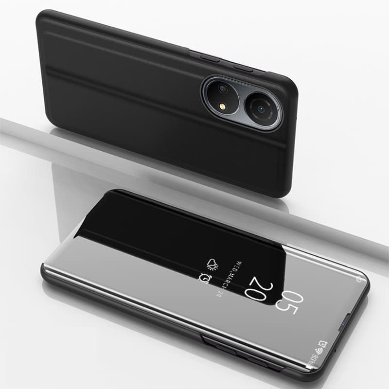 Ovitek Hurtel Clear View Case za Honor X7 / Honor Play 30 Plus, črn 2