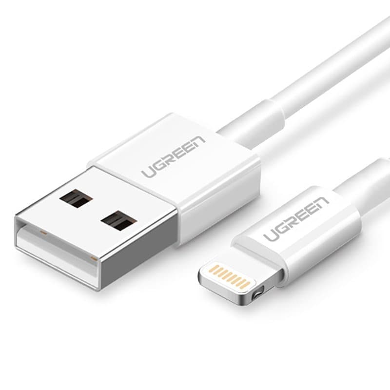 Ugreen USB-A / Lightning MFi kabel 2.4A 1m, bel 3
