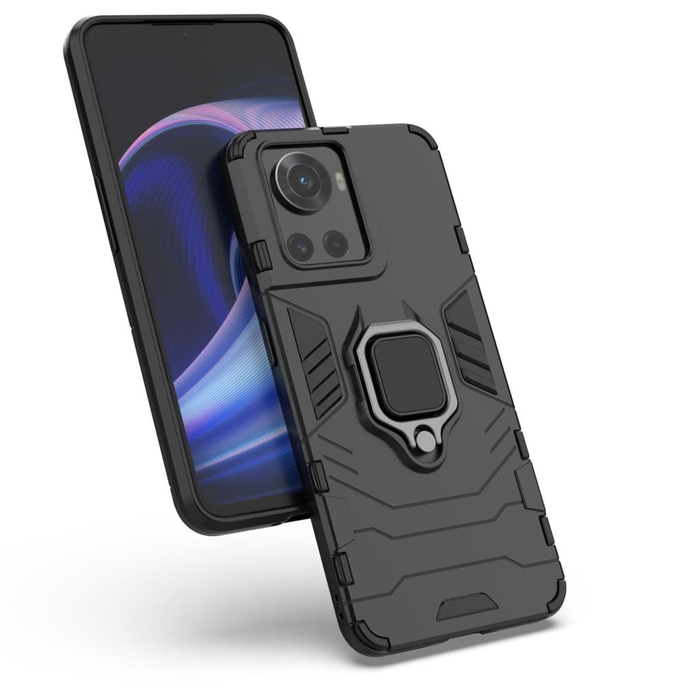 Ovitek Ring Armor za OnePlus Ace, črni 8