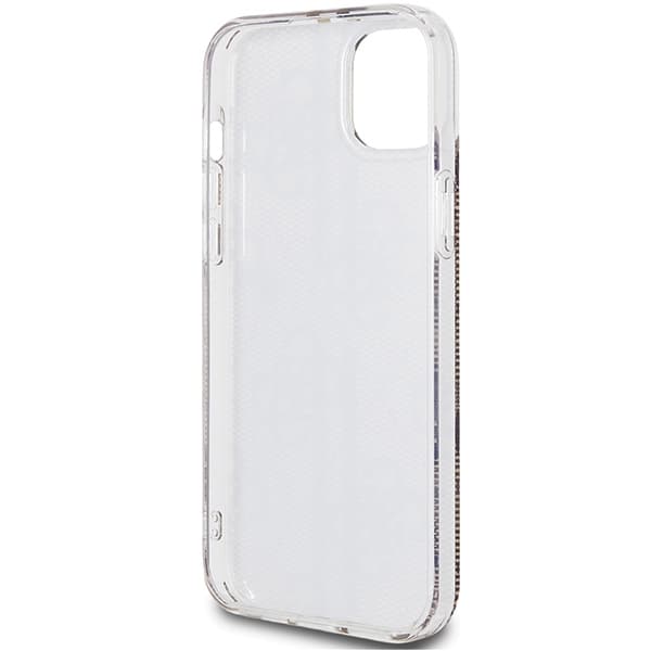 Ovitek Guess IML 4G Gold Stripe za iPhone 15 Plus / 14 Plus - rjav 7