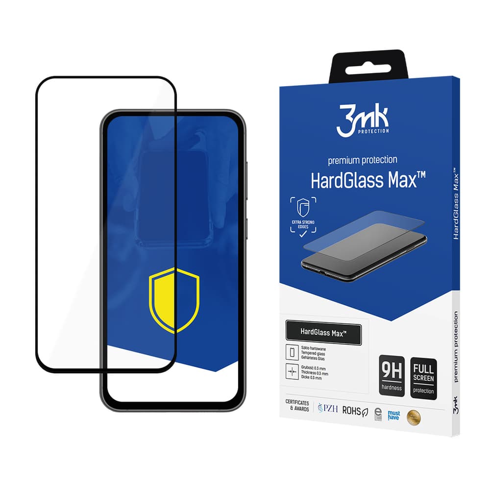 3mk HardGlass Max™ kaljeno steklo za Samsung Galaxy S23 FE