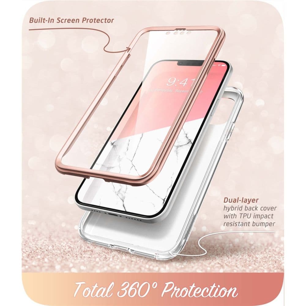Supcase Cosmo ovitek za iPhone 14 Plus - Roza marmor 3