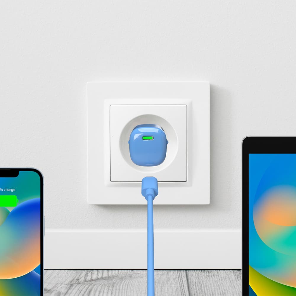 Puro 20W GaN USB-C zidni polnilnik - modra 3